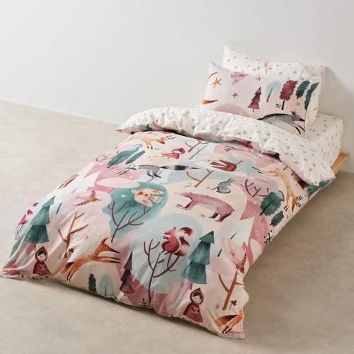 Duvet Covers-Folk Woodland Duvet Cover Set by Linen House Kids