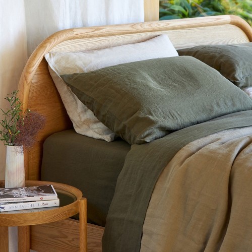 Duvet Covers-100% Linen Duvet Cover Set - Ivy