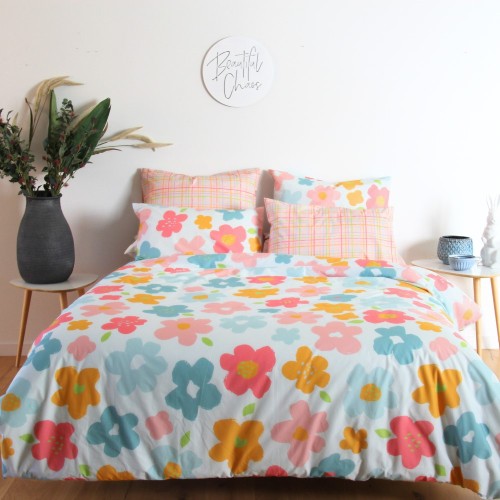 Duvet Covers-Lucinda Flower Duvet Cover Set