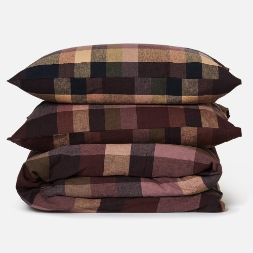 Duvet Covers-Linen/Cotton Blend Picton Duvet Cover Set - Mulberry