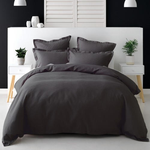 Super King NZ (265cm x 210cm)-Savona Nova Duvet Cover Set - Charcoal