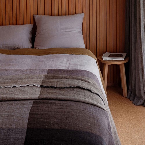 Duvet Covers-100% Linen Duvet Cover Set - Pansy