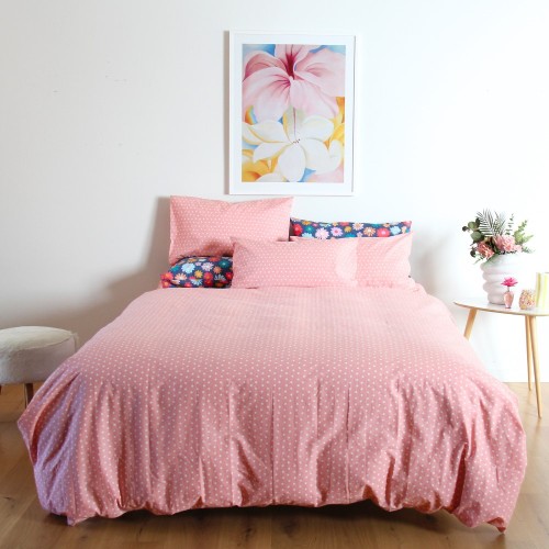 Duvet Covers-Pippa Rose Pink Spot Duvet Cover Set