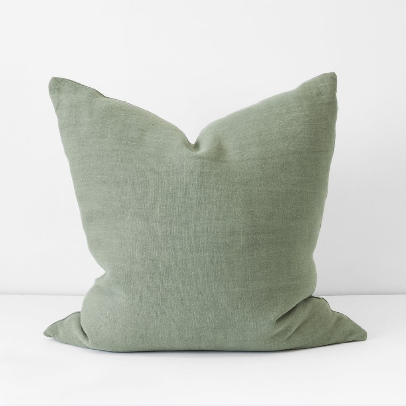 Sage Heavy Linen Cushion