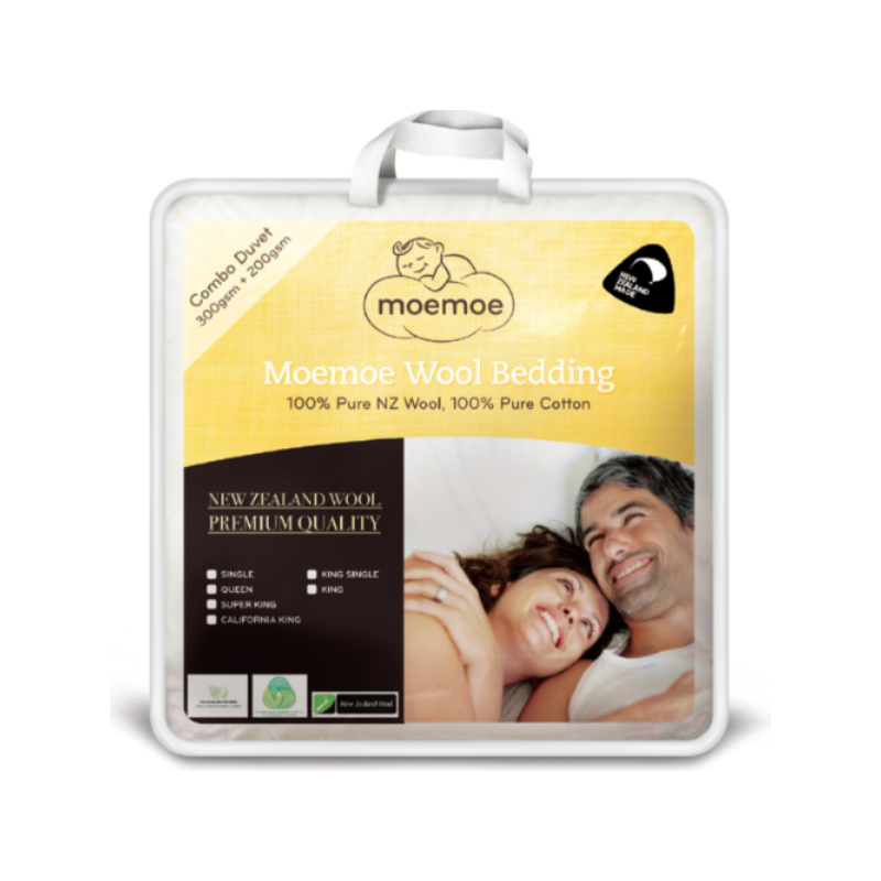 100 NZ Wool Combo Duvet by Moemoe