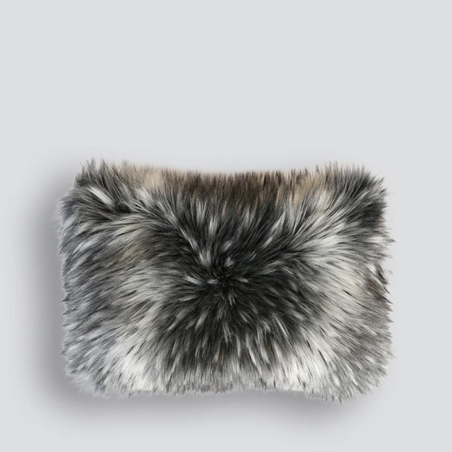 -Heirloom Alaskan Wolf Faux Fur Long Cushion