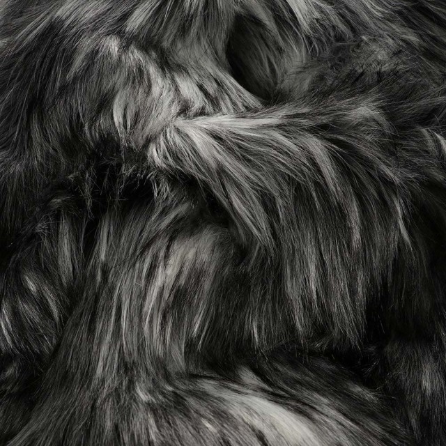 -Heirloom Faux Fur Alaskan Wolf Plush Pod Beanbag Cover