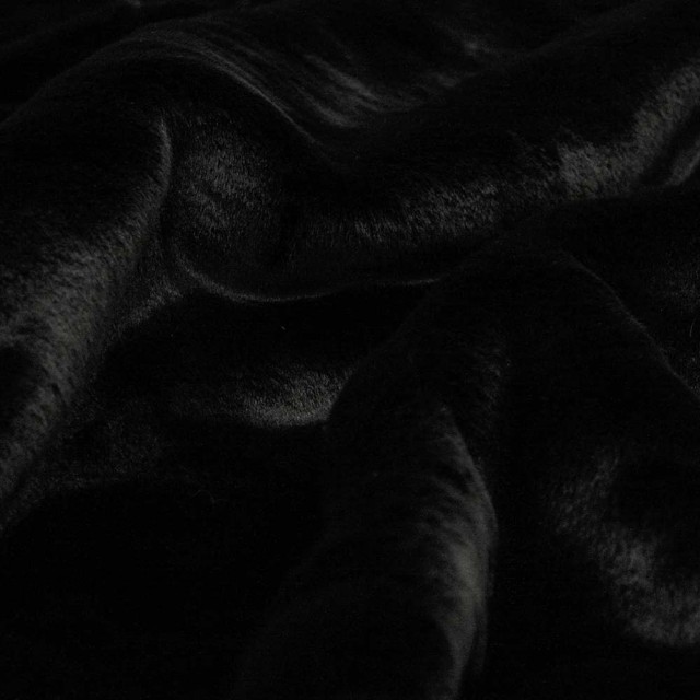 -Heirloom Faux Fur Black Panther Plush Pod Beanbag Cover