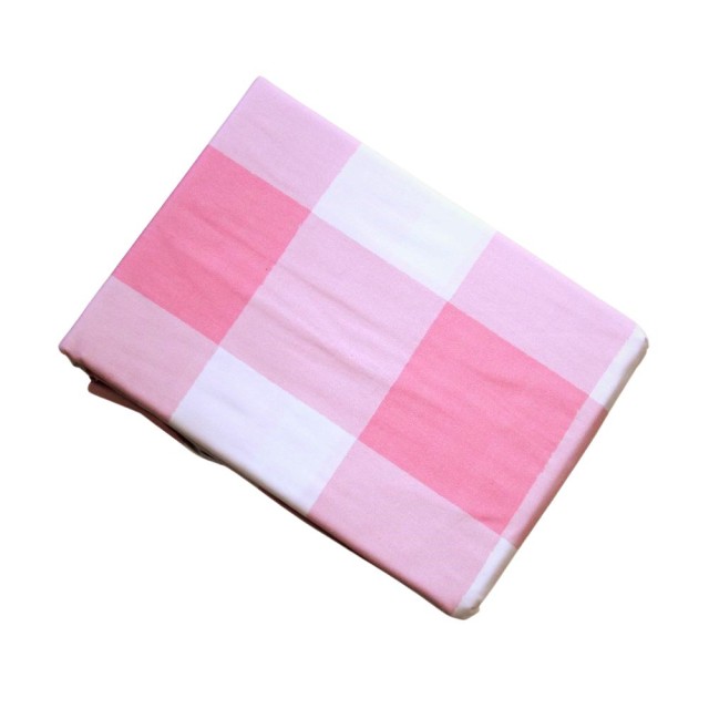 -Blossom Pink Gingham Fitted Sheet