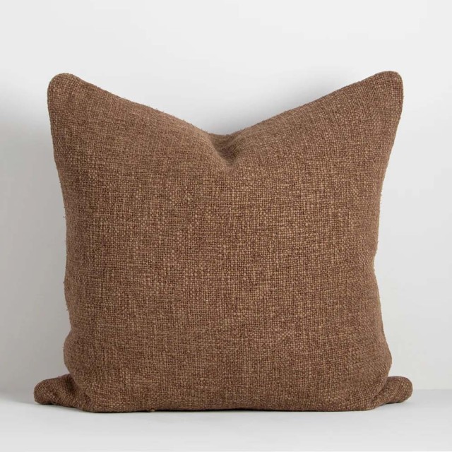 -Cyprian Euro 60x 60cm Cover/Cushion by Baya - Cocoa