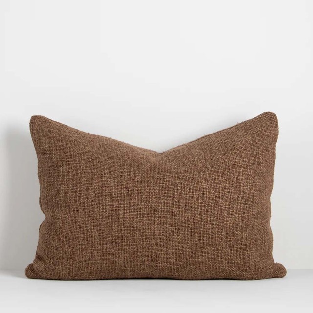 -Cyprian Long Cover/Cushion by Baya - Cocoa