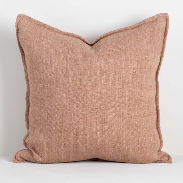 -Flaxmill 100% Linen Cover/Cushion by Baya - Clay