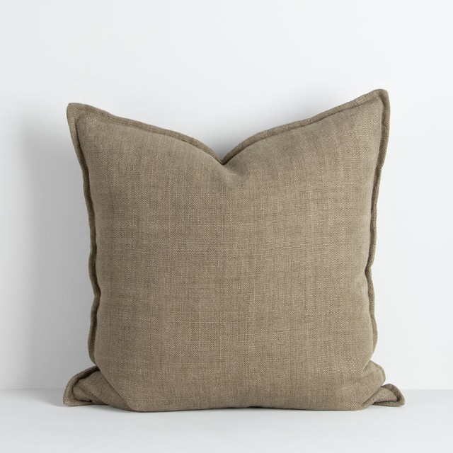 -Flaxmill 100% Linen Cover/Cushion by Baya - Kelp