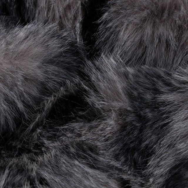 -Heirloom Faux Fur Grey Owl Plush Pod Beanbag Cover