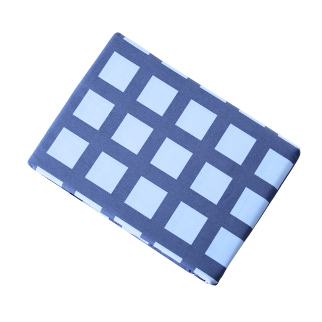 -Jimmy Blue Check Fitted Sheet