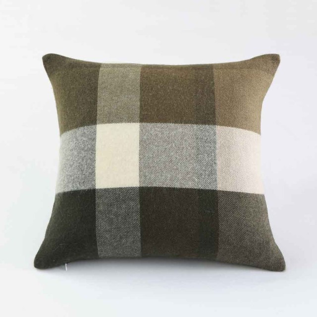 -Lodge Lambswool Cushion by MM Linen - Ivy