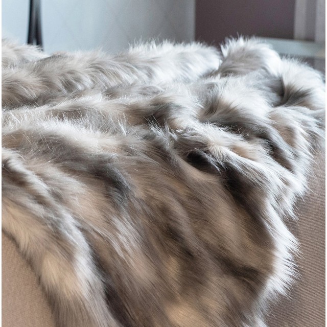 -Heirloom Mountain Hare Faux Fur Throw