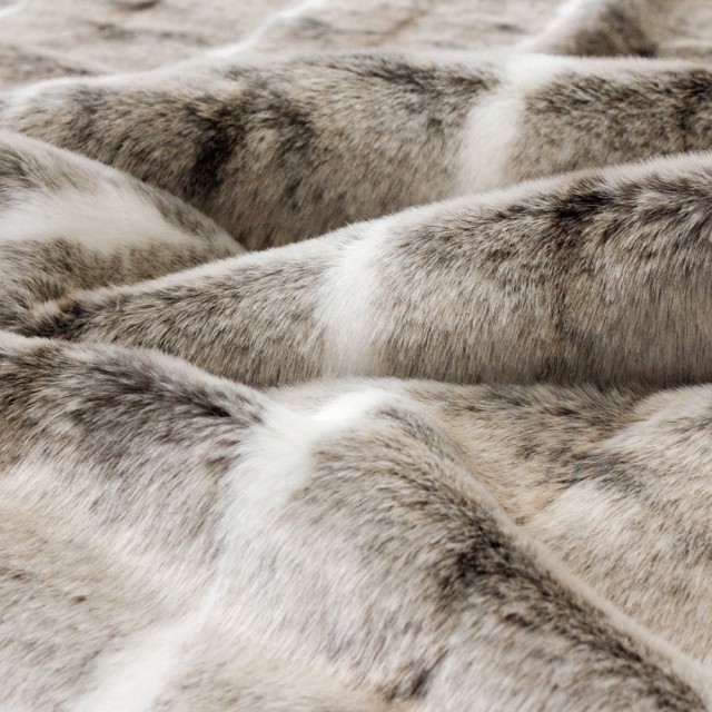 -Heirloom Faux Fur Mountain Rabbit Plush Pod Beanbag Cover