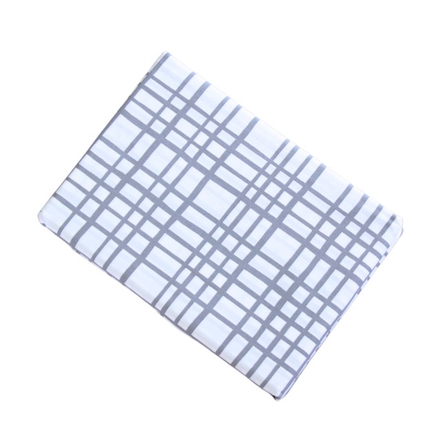 -Paddy Grey &amp; White Stripe Fitted Sheet