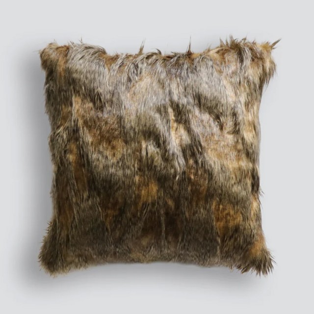 -Heirloom Red Fox Faux Fur Cushion - 45cm