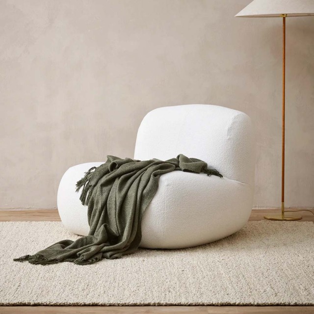 -Richmond Throw by Baya - Dark Olive