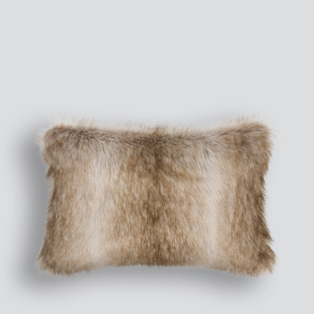 -Heirloom Siberian Husky Faux Fur Long Cushion