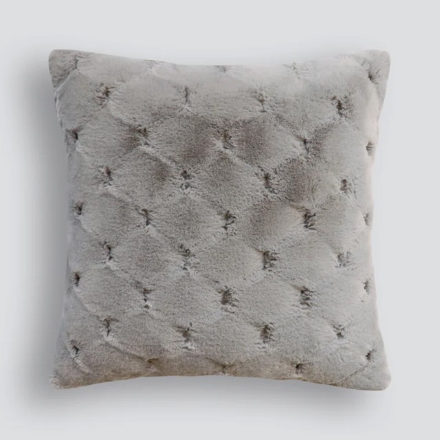 -Heirloom Valentina Faux Fur Square Cushion - 45cm
