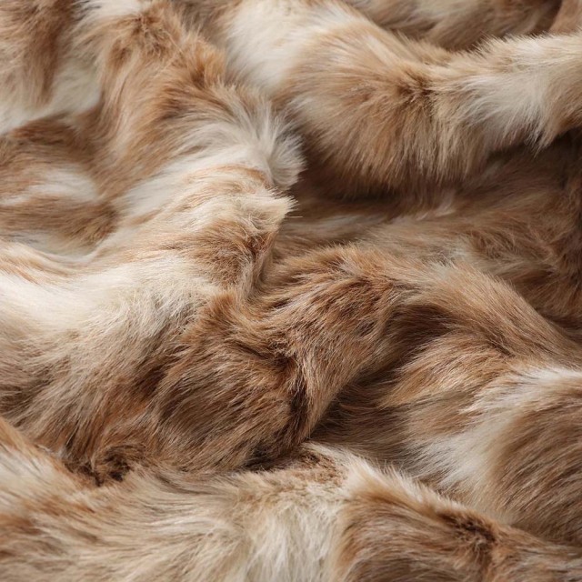 -Heirloom Faux Fur Vintage Squirrel Fawn Plush Pod Beanbag Cover