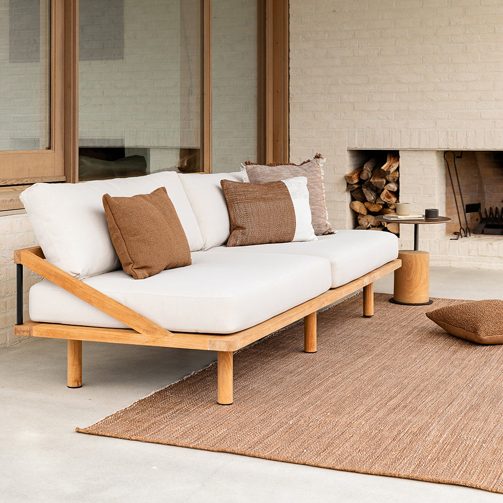 Warm Tobacco collection by Baya. Discover the Finn, Piper, Caspian and Clipper cushions in Tobacco.